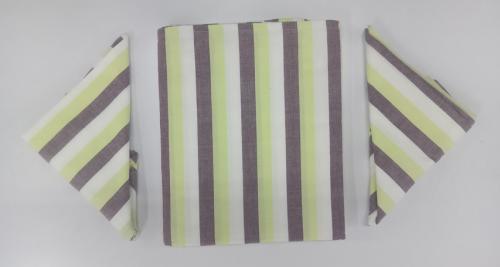 BEDSHEET STRIPE 90X108 2 PILLOW COVER